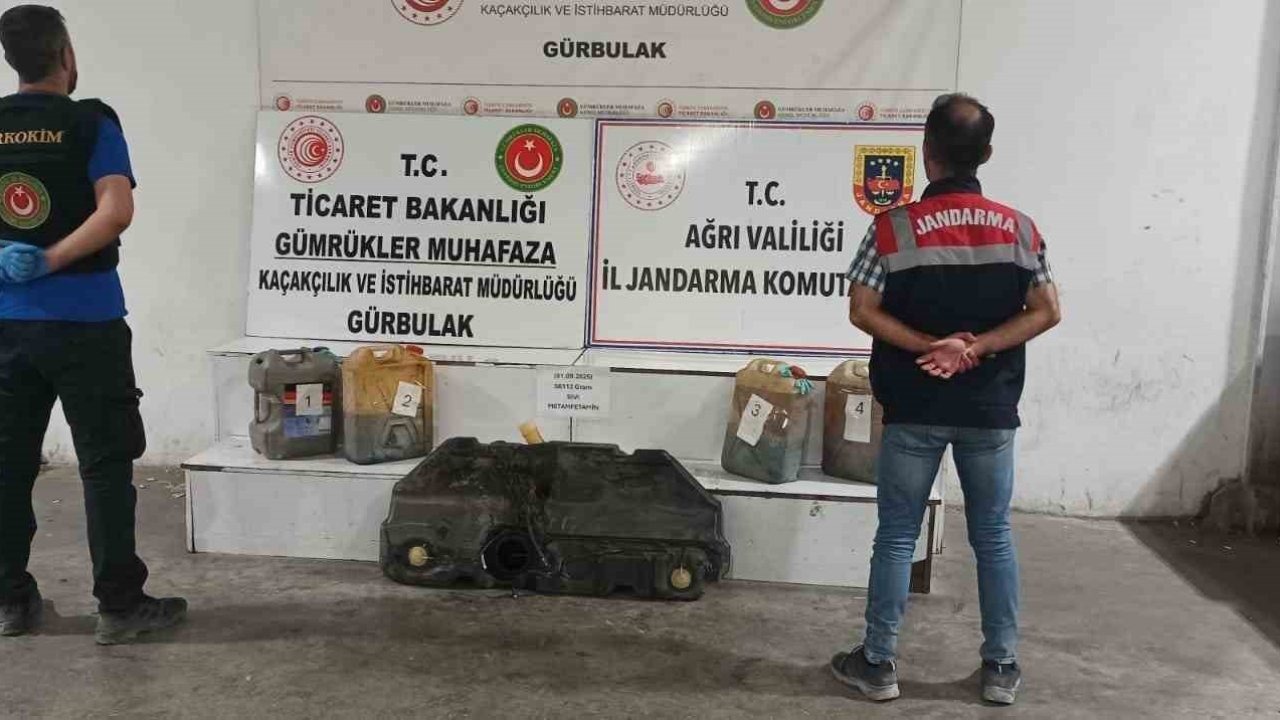 Ağrı’da Uyuşturucu Operasyonu: Yakıt Deposunda Metamfetamin Ele Geçirildi