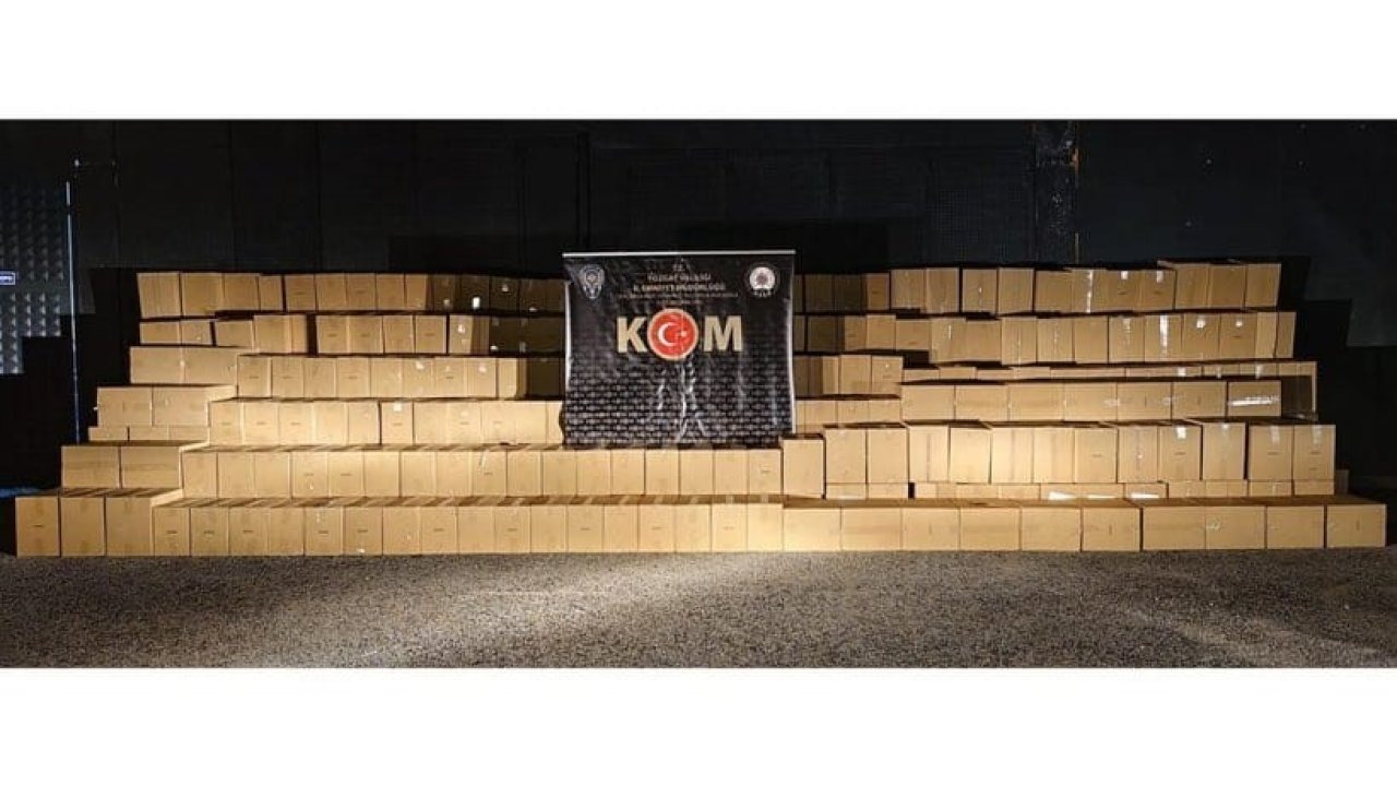 Yozgat&#039;ta Rekor Sayıda Kaçak Makaron Ele Geçirildi
