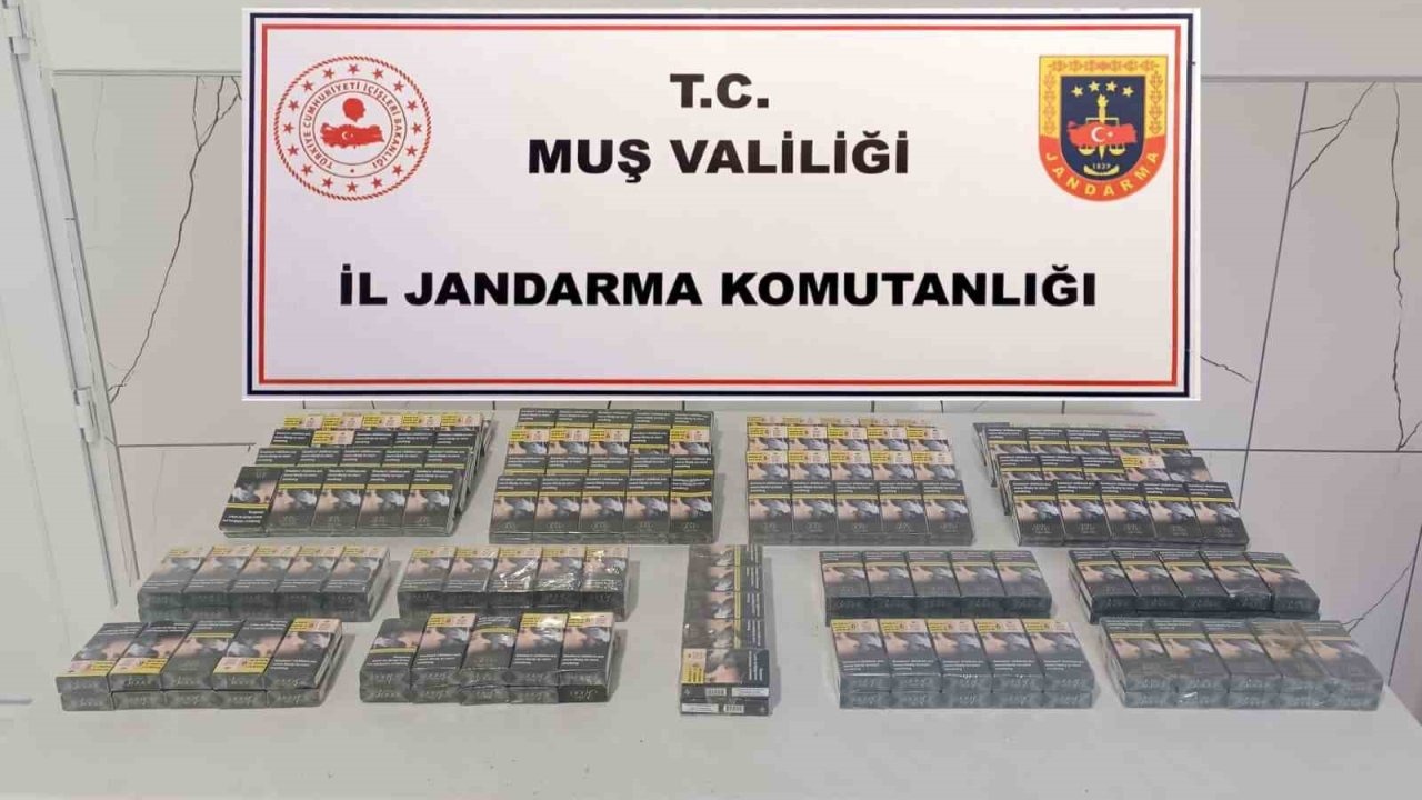 Muş’ta Kamyonette Gümrük Kaçağı Sigara Yakalandı