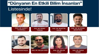 Iğdır Üniversitesinden 8 Akademisyen Dünyanın En Etkili Bilim İnsanları Listesi
