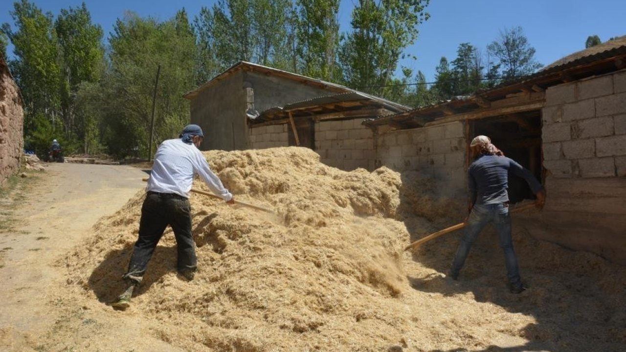 Erzincan’da çiftçinin kış hazırlığı sürüyor
