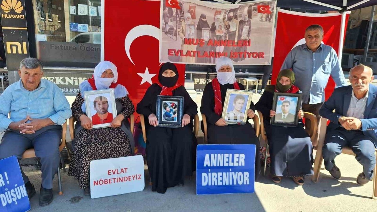 Muş&#039;ta Evlat Nöbeti Devam Ediyor: Aileler PKK&#039;dan Kaçırılan Çocuklarını İstiyor