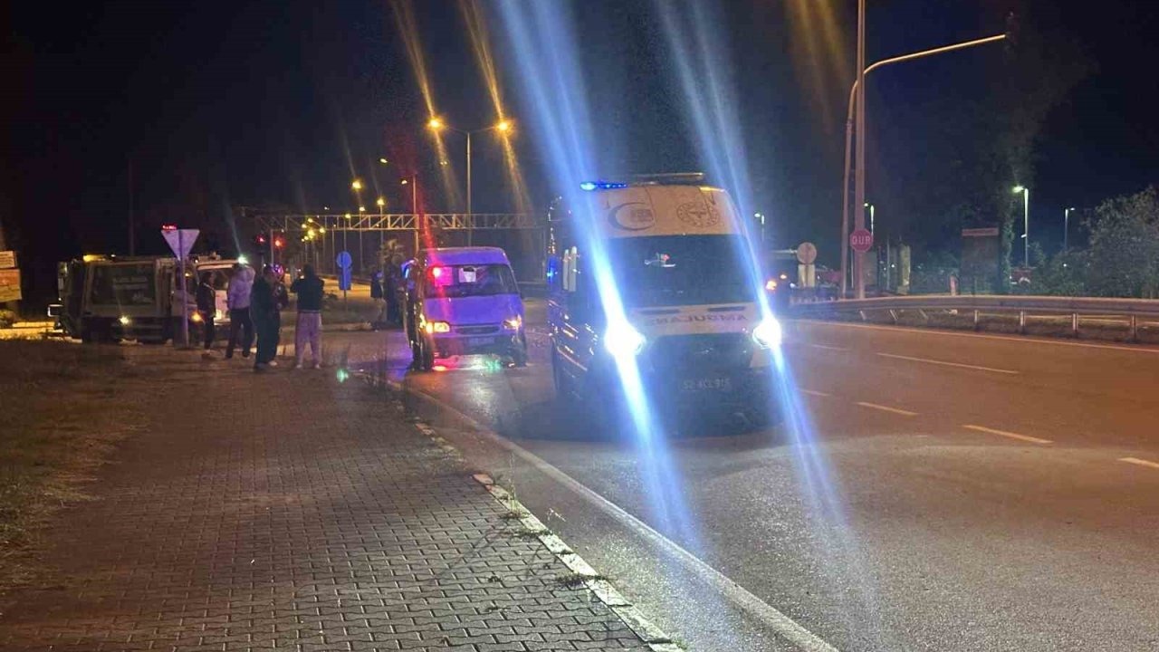 Ünye'de Trafik Kazası: 1 Kişi Yaralandı