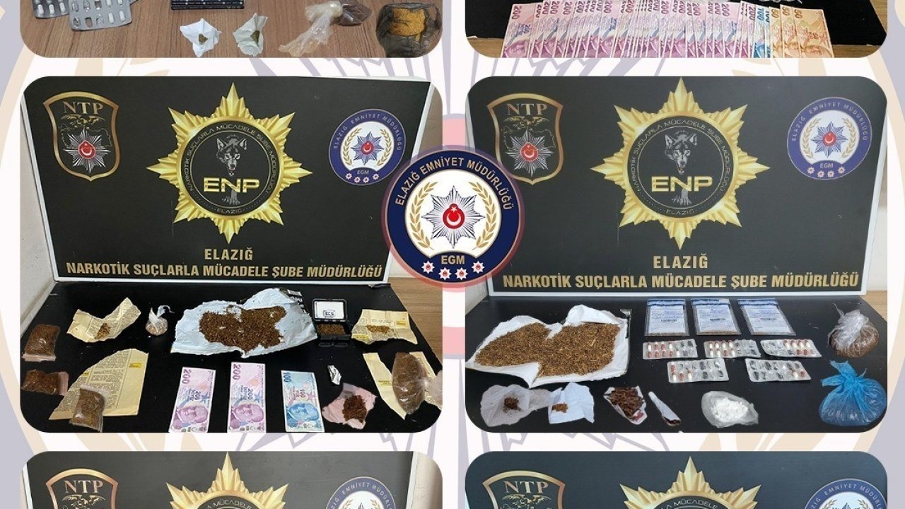 Elazığ'da Uyuşturucu Operasyonları: 16 Kişi Tutuklandı