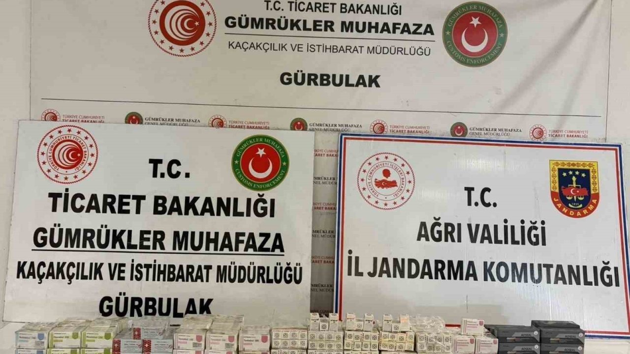 Gürbulak&#039;ta TIR&#039;da Gizlenmiş 463 Paket İlaç Ele Geçirildi