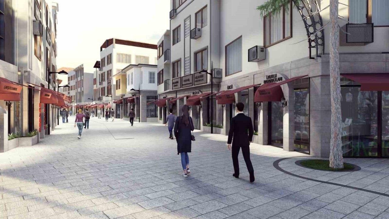 İnegöl Tarihi Uzun Sokak Dönüşümü: Maliyetin Yarısı Belediyeden