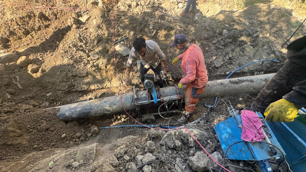 Iğdır&#039;da Kapalı Sistem Sulama Hatlarında Tıkanıklıklar Giderildi