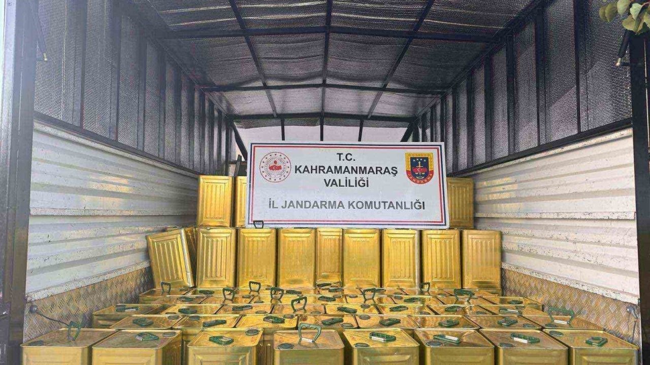 Kahramanmaraş’ta 200 teneke sahte zeytinyağı ele geçirildi