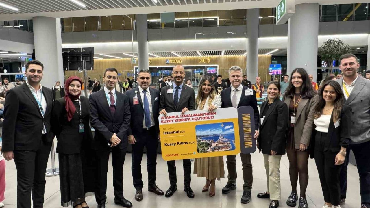 Pegasus&#039;tan Yeni Hat: İGA İstanbul Havalimanı&#039;ndan KKTC Ercan&#039;a İlk Uçuş