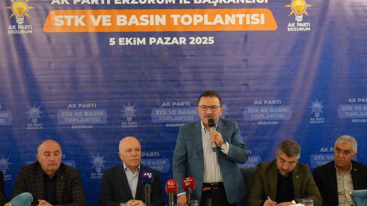 AK Parti Erzurum Teşkilatı STK ve Basınla Buluştu