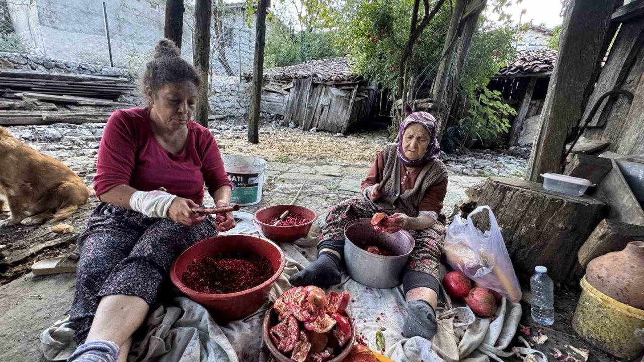 Aksekili Kadınlar Geleneksel Yöntemlerle Nar Ekşisi Üretiyor: Kilogram Fiyatı 600 TL