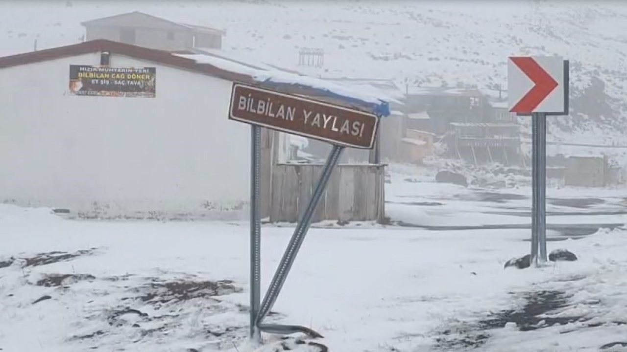 Ardahan'a Kış Erken Geldi: 2581 Rakımlı Bülbülan Yaylası Beyaza Büründü
