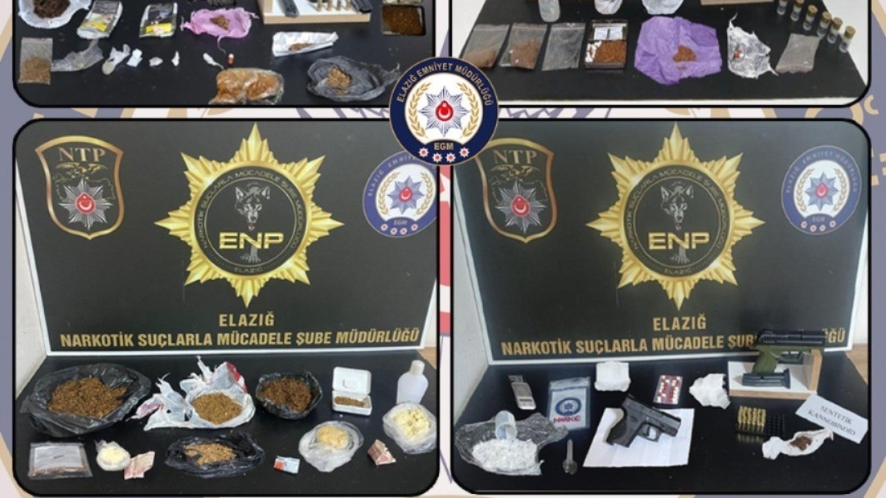 Elazığ’da Uyuşturucu Operasyonları: 20 Günde 16 Şüpheli Tutuklandı