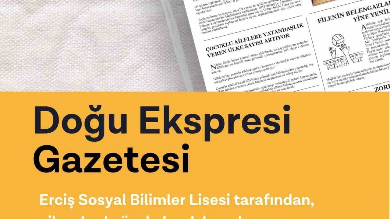 Erciş Sosyal Bilimler Lisesi Öğrencilerinin Gazetesi İstanbul&#039;da Okurlarıyla Buluşuyor