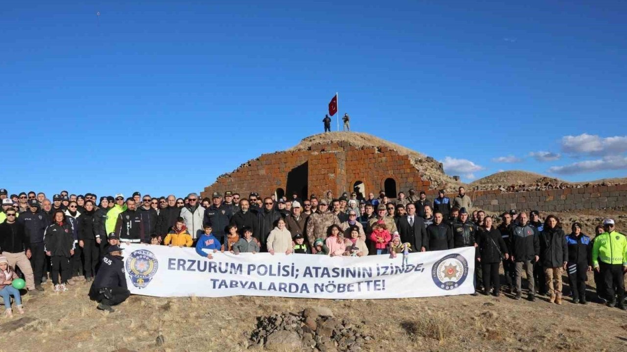 Erzurum Büyük Höyük Tabyası&#039;nda 140 Polisle &#039;Ecdada Vefa&#039; Temizliği
