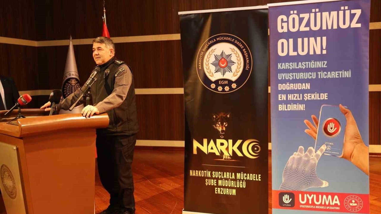 Erzurum Emniyet Müdürü Karaburun: “Uyuşturucuyla Mücadelede Başarı, Omuz Omuza Vererek Gelir”