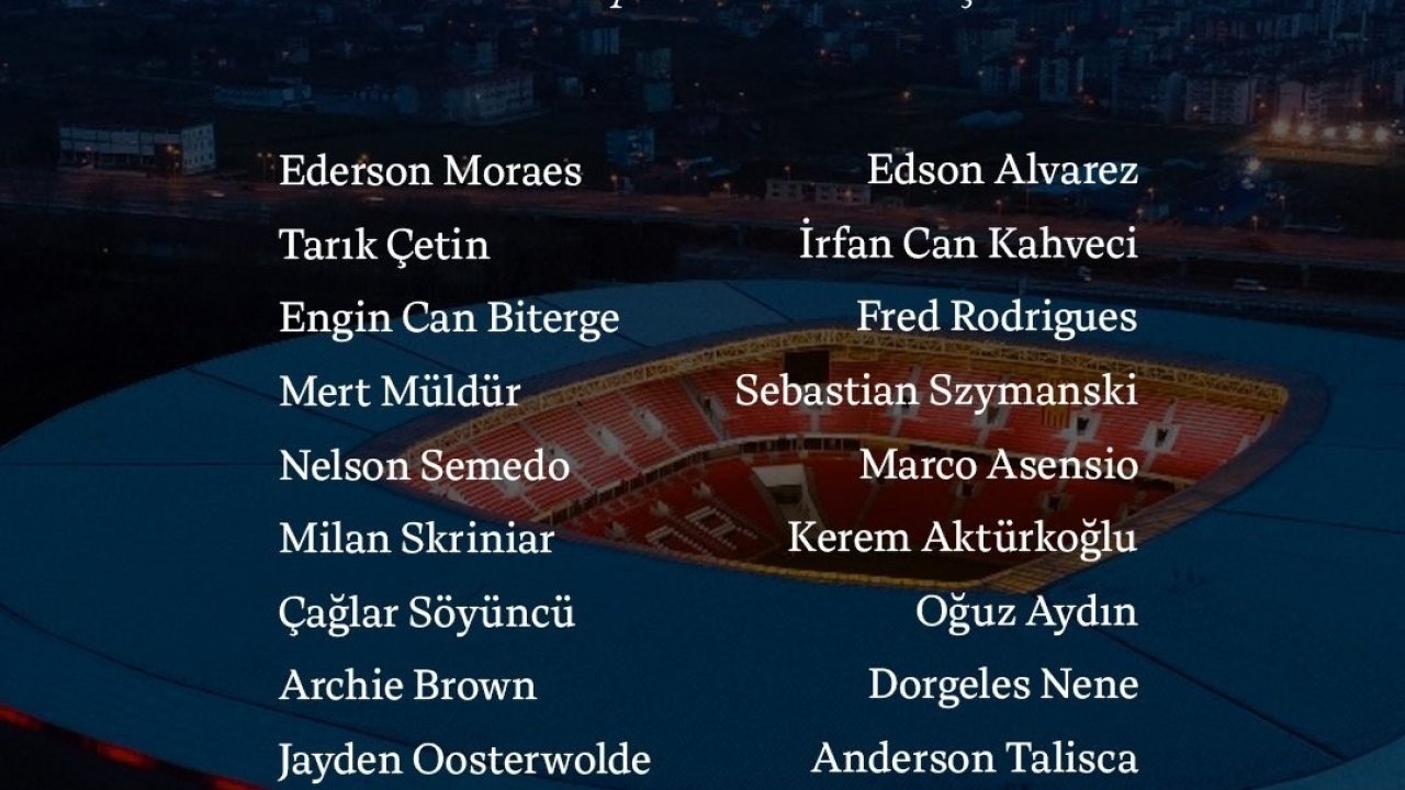 Fenerbahçe’nin Samsunspor Maçı Kamp Kadrosu Belli Oldu