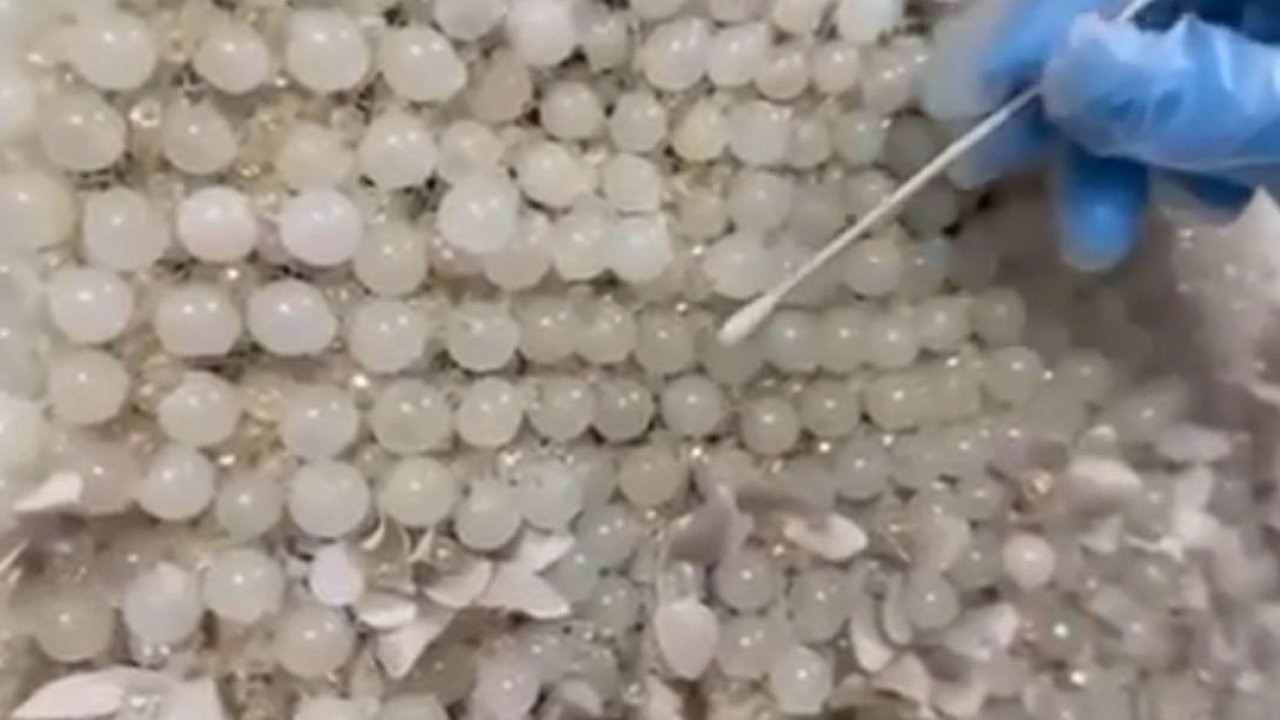 Gelinliklere İşlenmiş 25 Kilo Uyuşturucu Ele Geçirildi