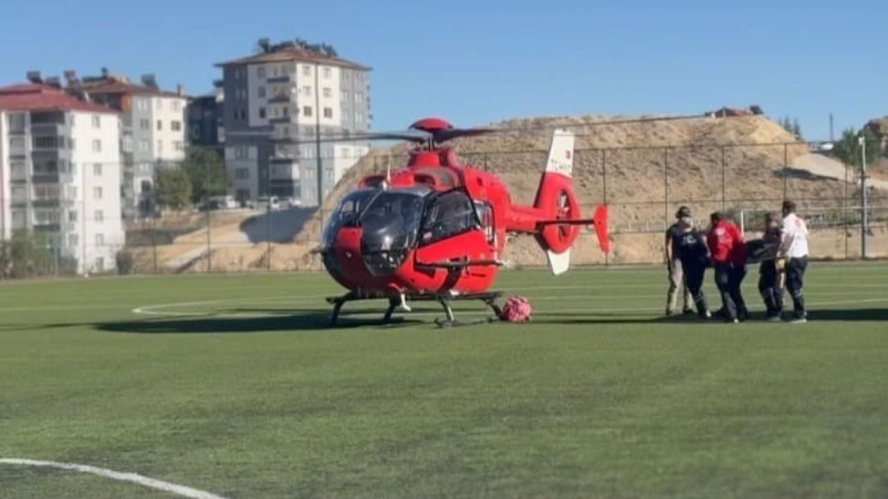 Hava Ambulansı, 77 Yaşındaki Kalp Hastasını Darende’den Malatya’ya Yetiştirdi