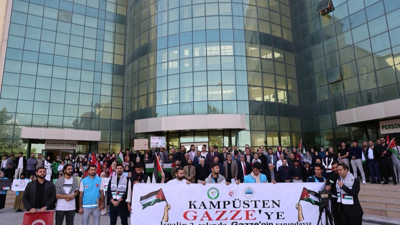 Iğdır Üniversitesi Gazze İçin Tek Yürek Oldu