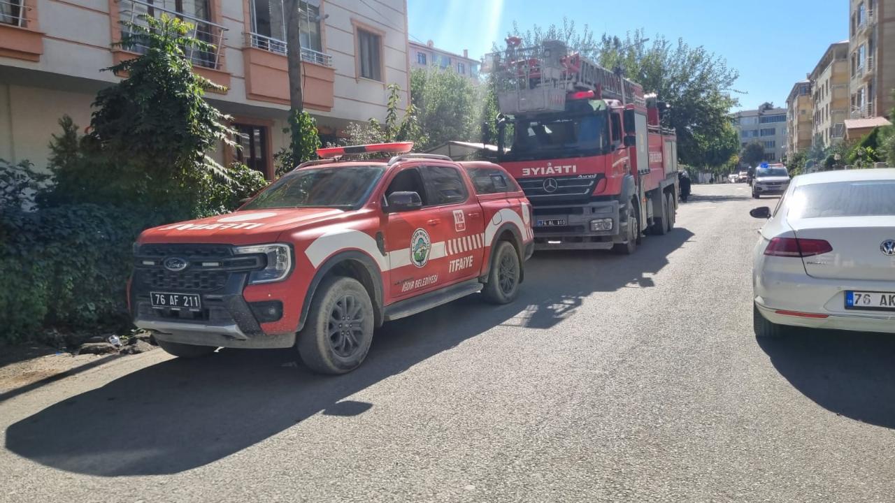 Iğdır’da Çatı Katında Korkutan Yangın