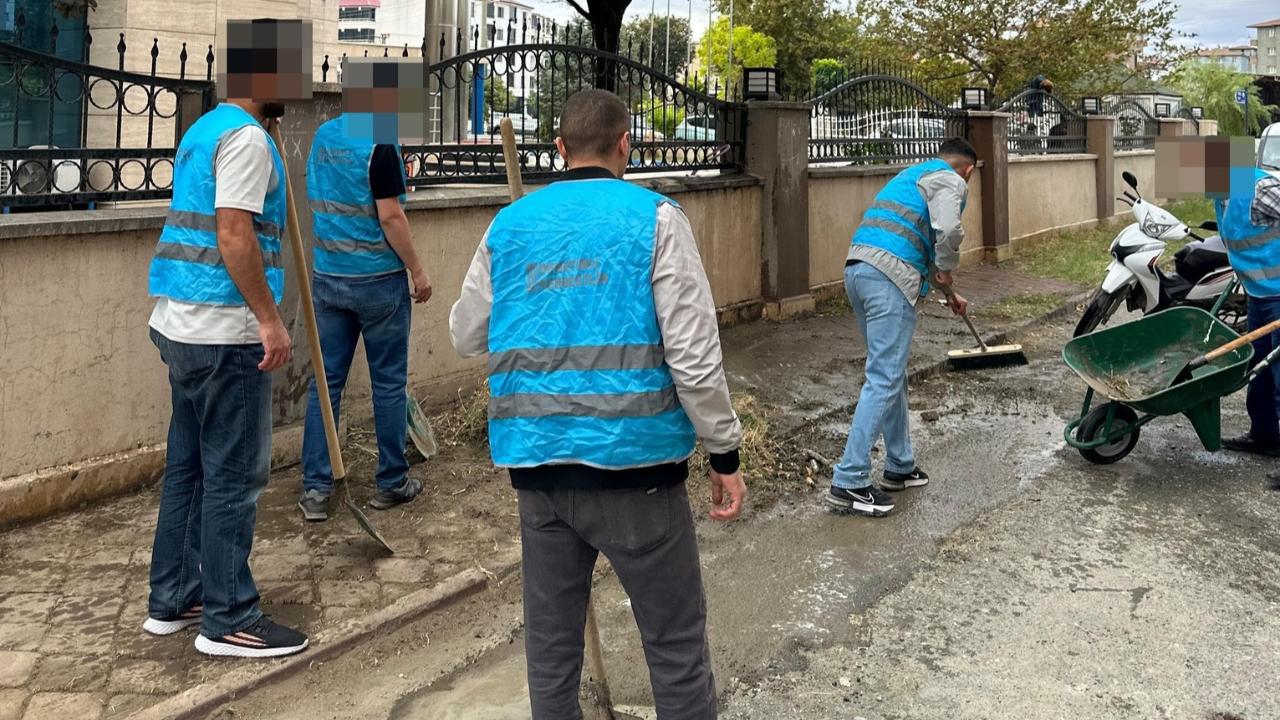 Iğdır&#039;da Yükümlülerden Çevre Temizliği ve Duvar Boyama Etkinliği