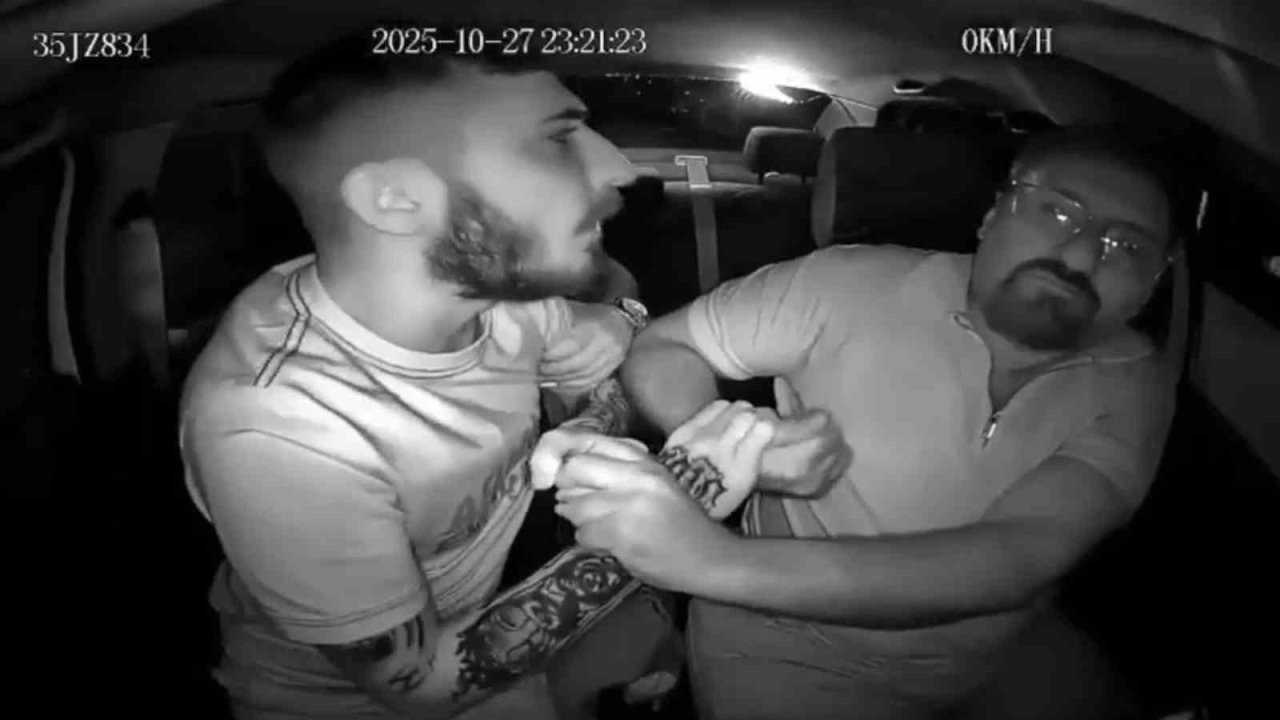 mekli Polis Taksicinin Saldırıya Uğradığı Anlar Kamerada: Saldırgan Havaya Ateşle Uzaklaştırıldı, Tutuklandı!