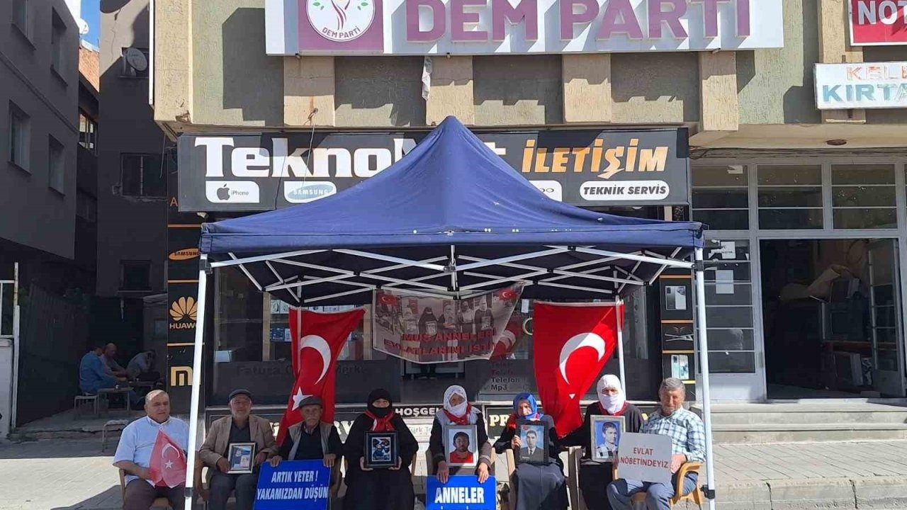 Muş'ta Evlat Nöbeti 216 Haftadır Sürüyor: Aileler PKK’ya ve DEM Parti'ye Sesleniyor