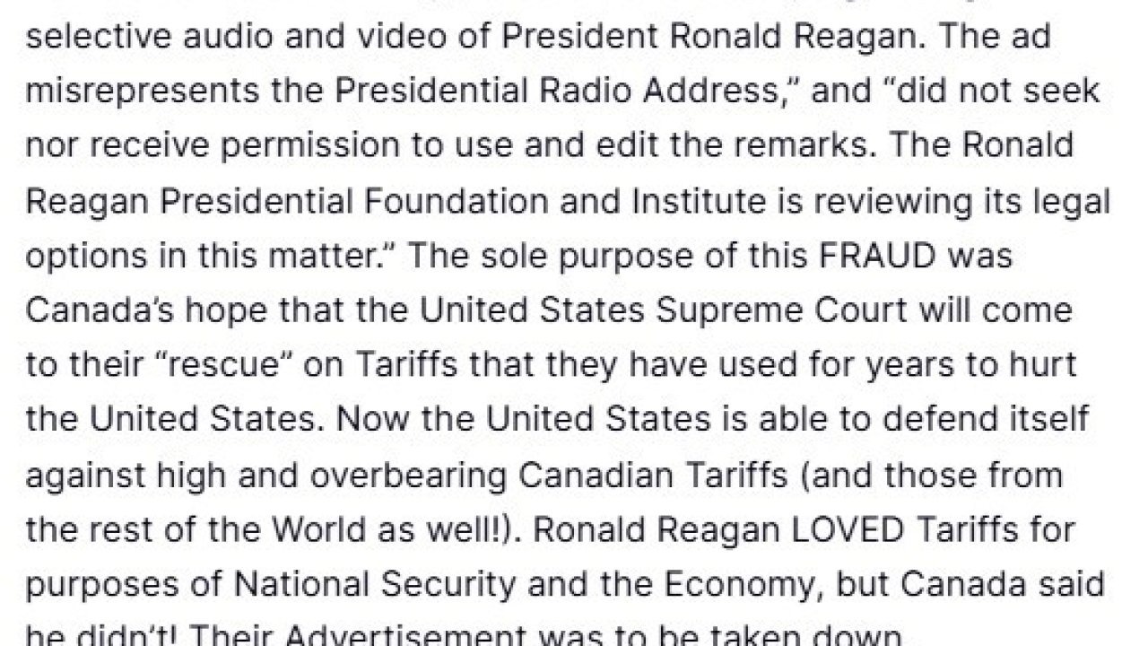 Trump'tan Kanada'ya Yeni Vergi Hamlesi: "Gümrük Vergisini Yüzde 10 Artırıyorum"