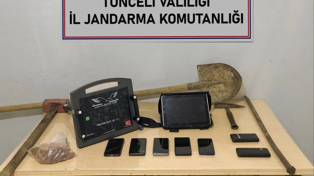 Tunceli’de Kaçak Kazı Operasyonu: 5 Şüpheli Suçüstü Yakalandı