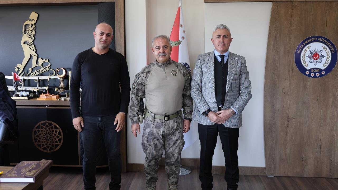 Turkuvaz Medya ve Iğdır Haber’den İl Emniyet Müdürü Turgay’a Ziyaret