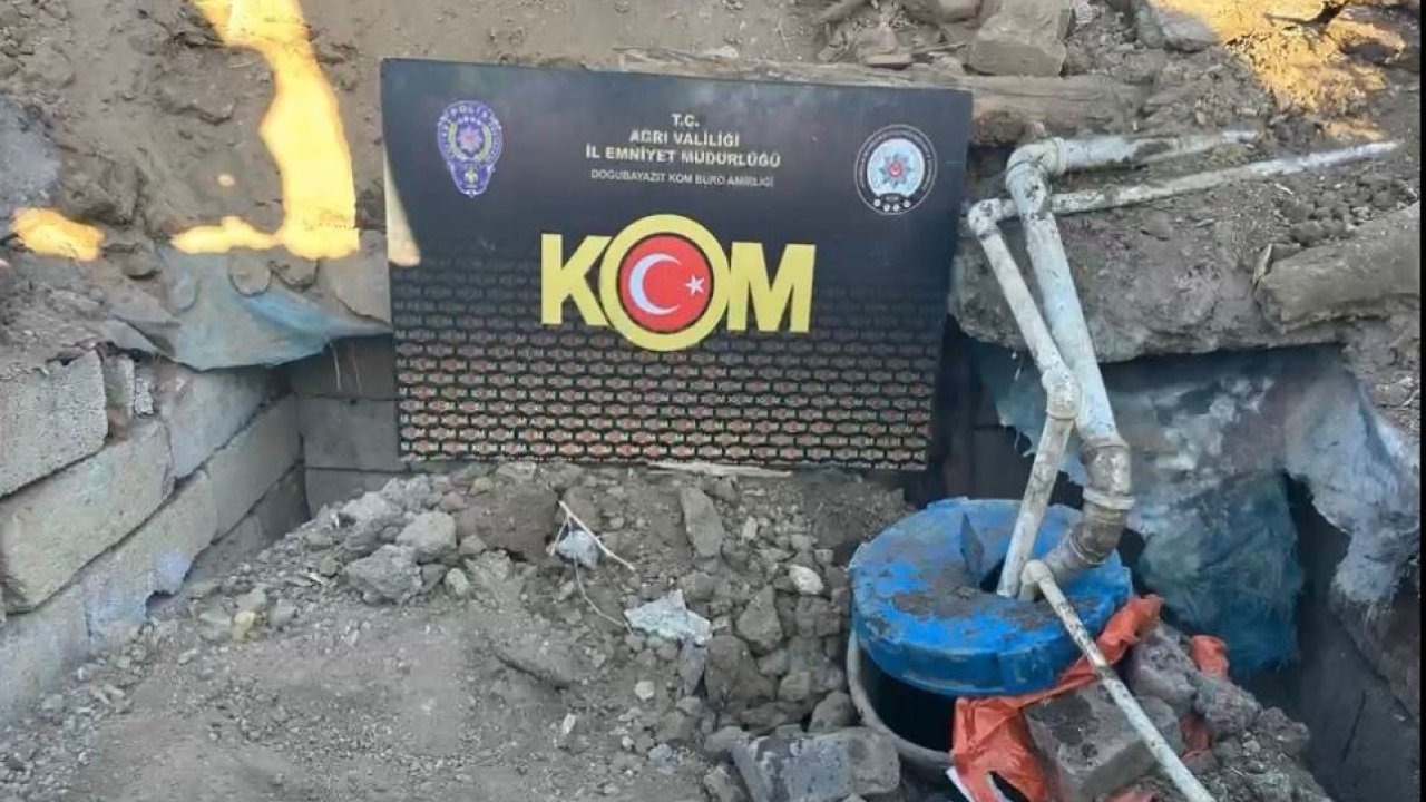 Ağrı’da Yer Altına Gömülü Fiber Tankta Kaçak Motorin Ele Geçirildi