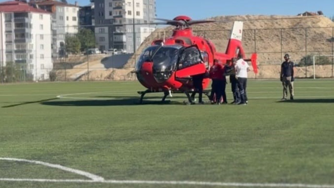 Beyin Kanaması Geçiren Hasta, Malatya Darende’den Ambulans Helikopterle Sevk Edildi