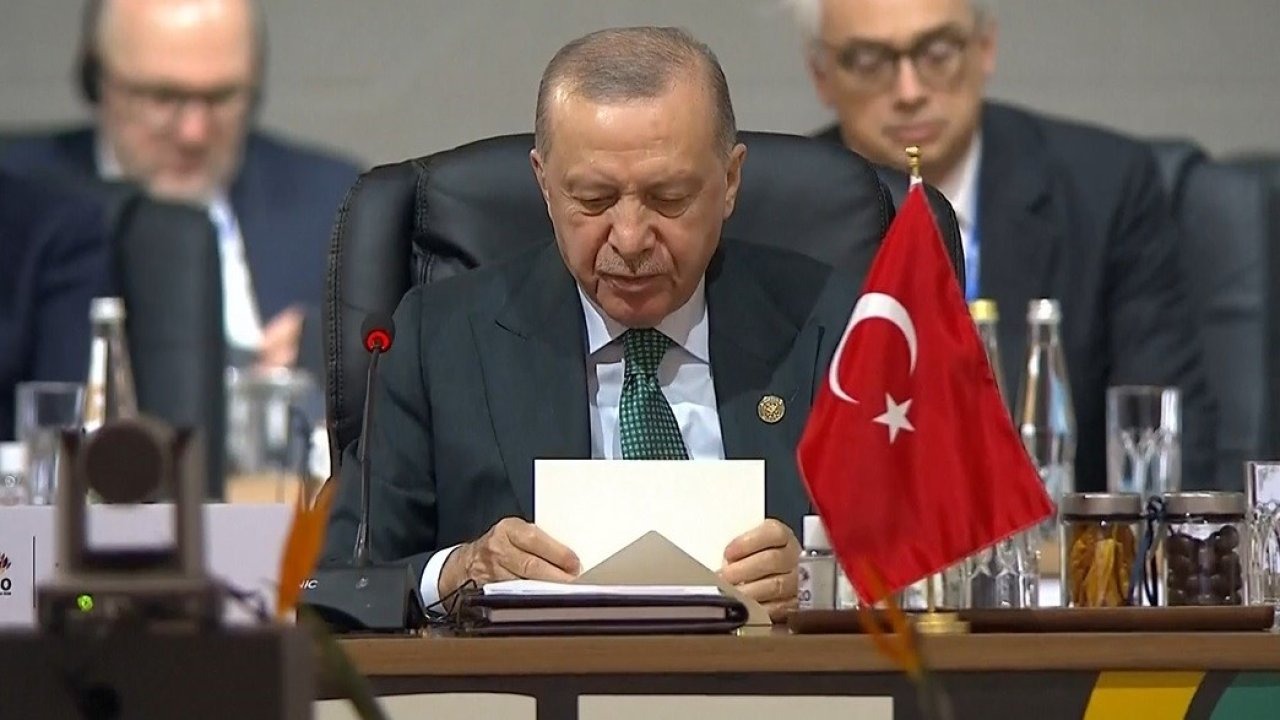 Cumhurbaşkanı Erdoğan’dan G20 Zirvesi’nde İklim ve Gazze Mesajları