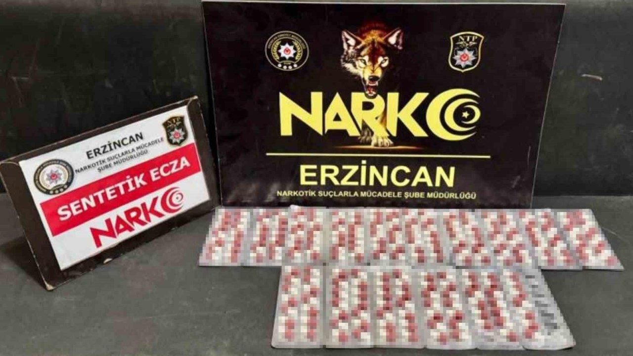 Erzincan&#039;da Narkotik Operasyonu: 216 Adet Sentetik Ecza Maddesi Ele Geçirildi