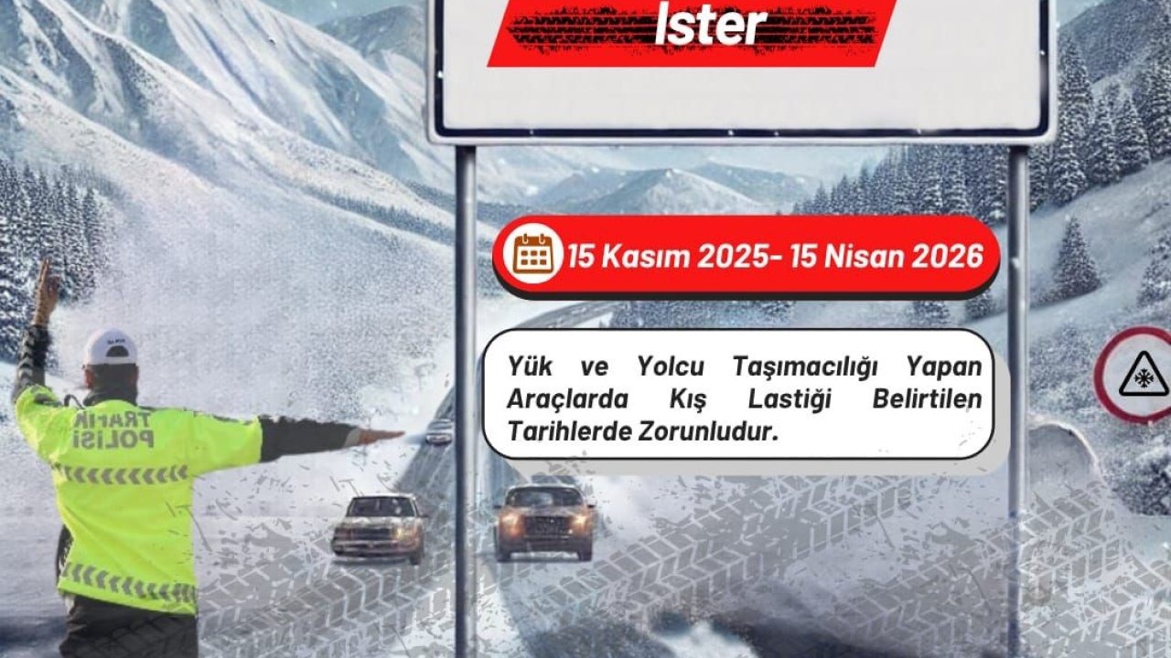 Erzurum’da Kış Lastiği Uygulaması Başladı: Cezası 5 Bin 856 Lira