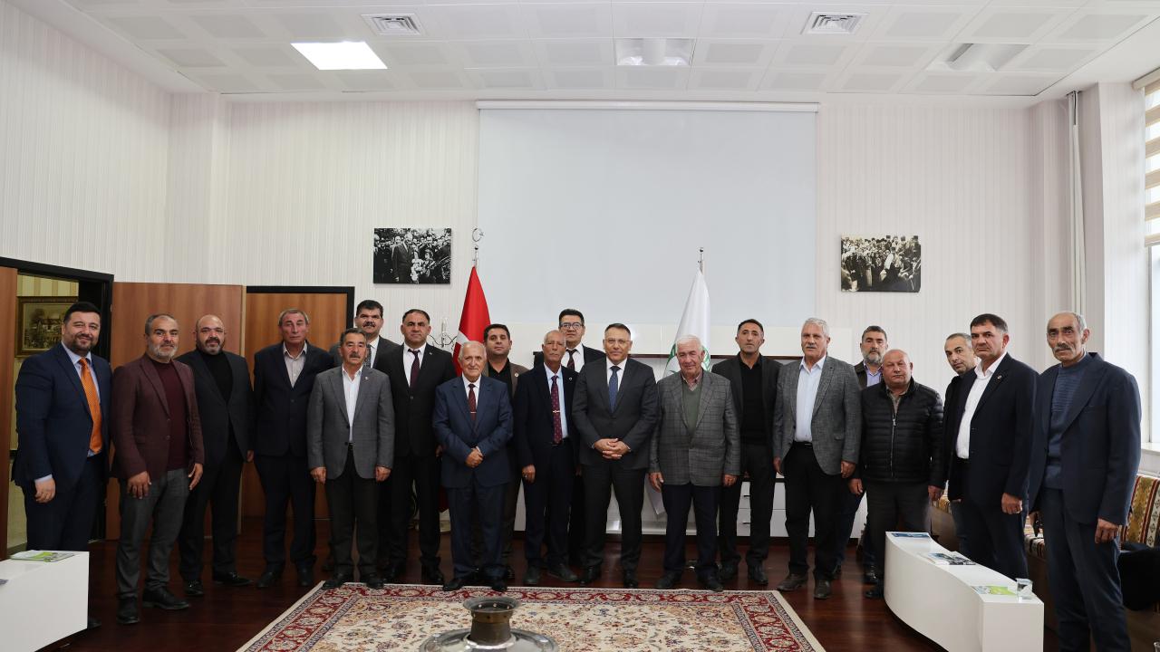 Iğdır Muhtarlarından Rektör Gürel’e Hayırlı Olsun Ziyareti