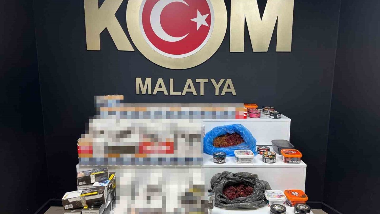 Malatya’da Kaçakçılık Operasyonu: Çok Sayıda Ürün Ele Geçirildi