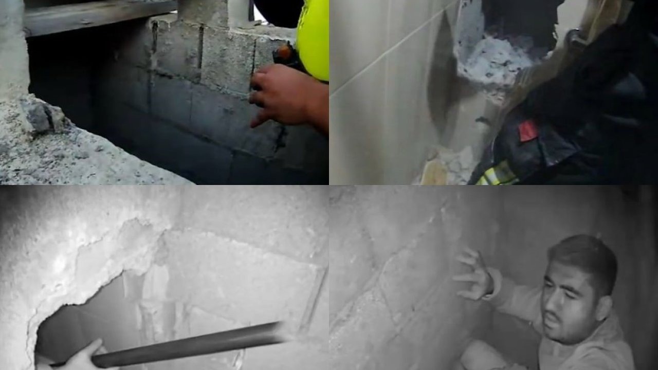 Mersin’de Havalandırma Boşluğuna Düşen İşçi, Duvar Kırılarak Kurtarıldı