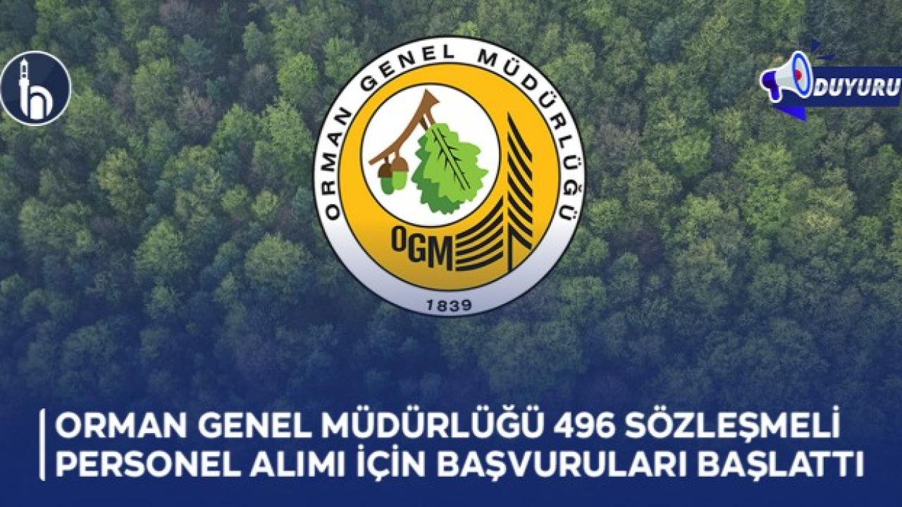 OGM 496 Sözleşmeli Personel Alımı Başvuruları Başladı: Son Tarih 4 Aralık