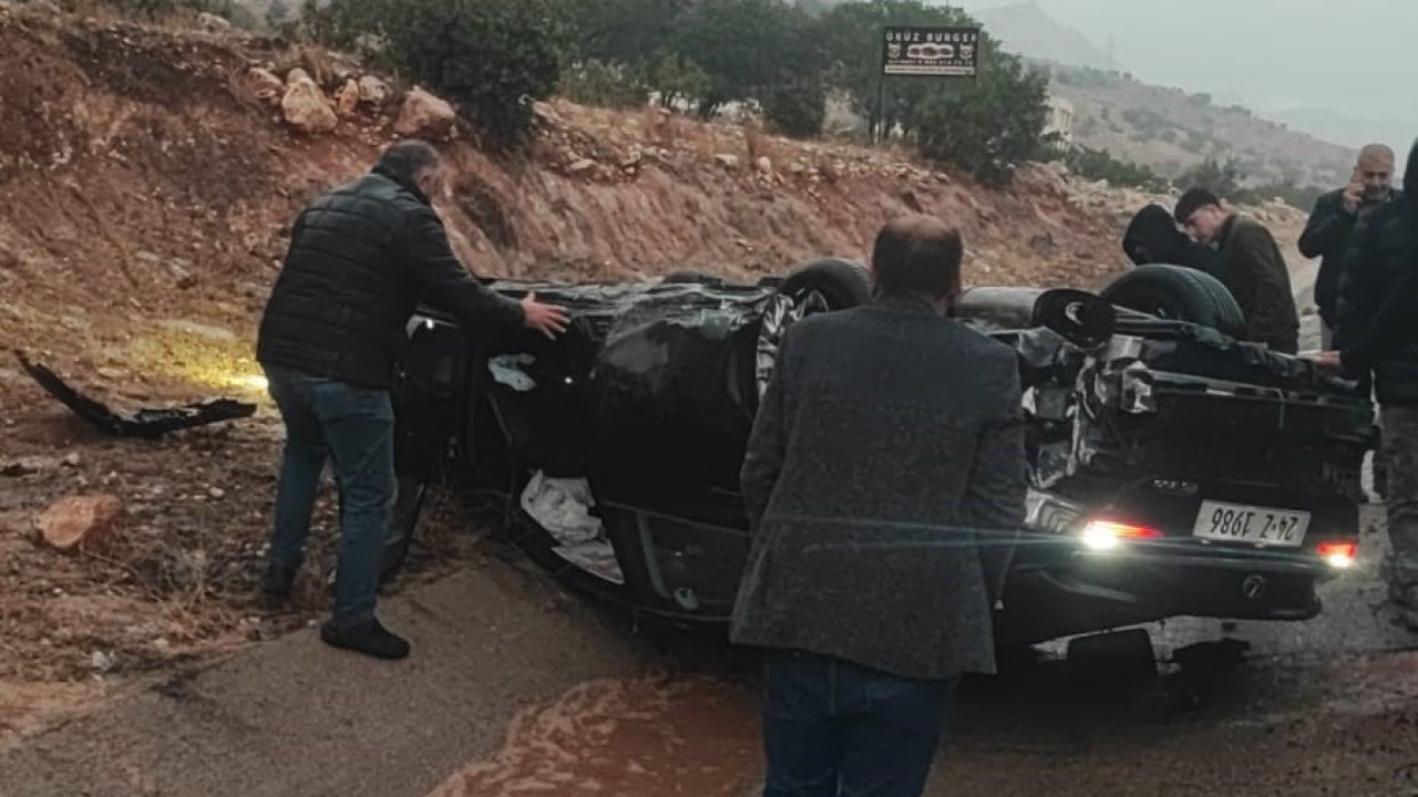 Şırnak-Cizre Karayolunda Otomobil Takla Attı: 2 Yaralı