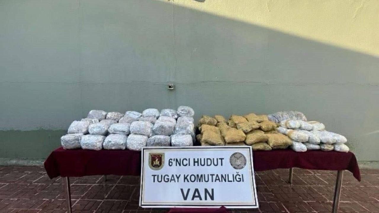 Van Sınır Hattında Dev Operasyon: 109 Kilo Uyuşturucu Ele Geçirildi
