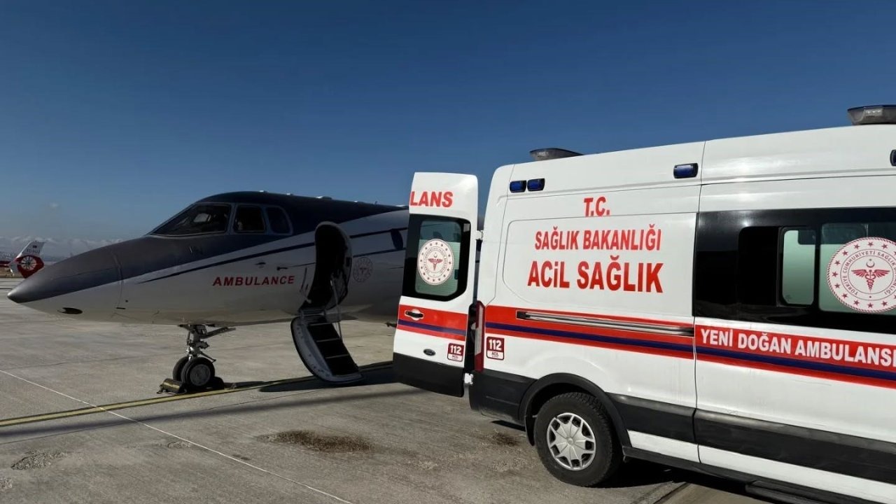 Van&#039;dan İstanbul&#039;a Uçak Ambulansla Sevk: Konjenital Kalp Yetmezliği Tanılı Bebek Tedaviye Alındı