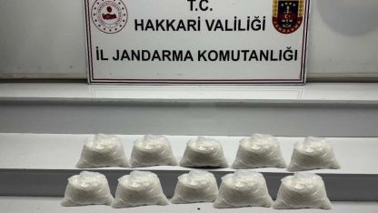 Hakkari’de 9 kilo metamfetamin ele geçirildi