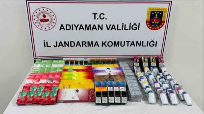 Adıyaman’da kaçak sigara operasyonu: 1 gözaltı