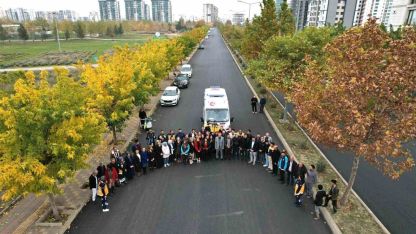 Diyarbakır’da trafikte fermuar sistemi uygulamalı anlatıldı