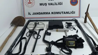 Muş’ta kaçak kazı operasyonu: 4 kişi gözaltına alındı