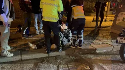 Edirne’de alkollü motosiklet sürücüsü otomobille çarpıştı: 1 yaralı