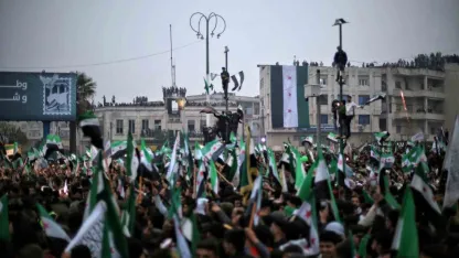 Suriyeliler, Esad Rejiminin Devrilmesinin 1. Yıl Dönümünü Şam'da Coşkuyla Kutladı