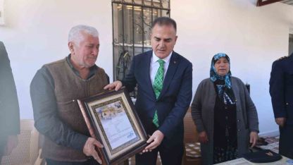 Şehit Kuran’ın ailesine şehadet belgesi verildi